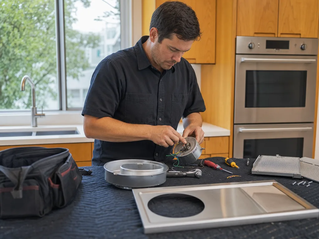 Replacement parts during an appliance repair visit in San Francisco, California