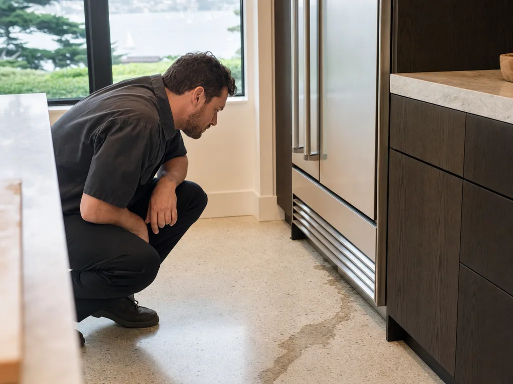 A fault found on return during an appliance repair visit in San Francisco, California